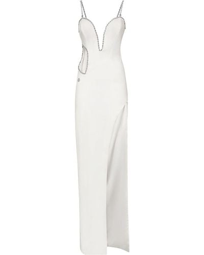 Philipp Plein Cady Long Dress - White