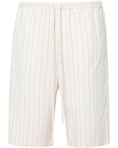 Totême Shorts mit elastischem Bund - Weiß