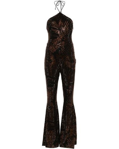 Alexandre Vauthier Crystal-embellished Jumpsuit - ブラック