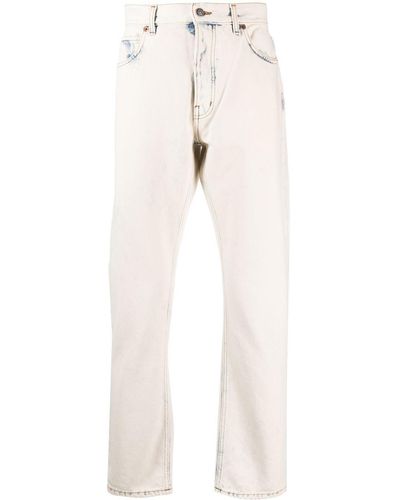 Haikure Beached-effect Straight-leg Jeans - Natural