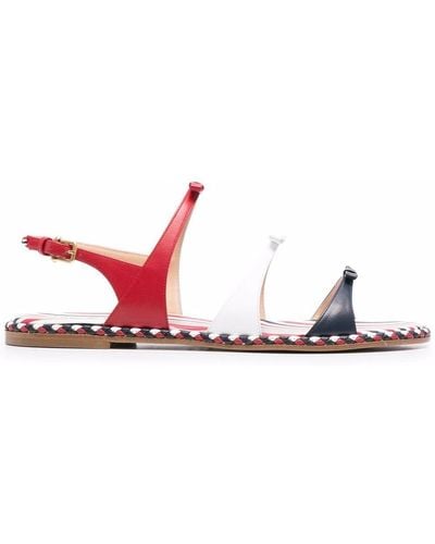 Thom Browne Three-bow Slingback Sandals - Multicolor