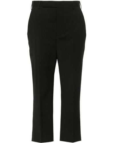 Rick Owens Pantalones ajustados con pinzas - Negro