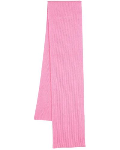 Chinti & Parker Ribbed Wool-blend Scarf - Pink