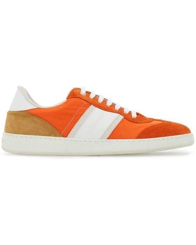 Ferragamo Sneakers Met Vlakken - Oranje