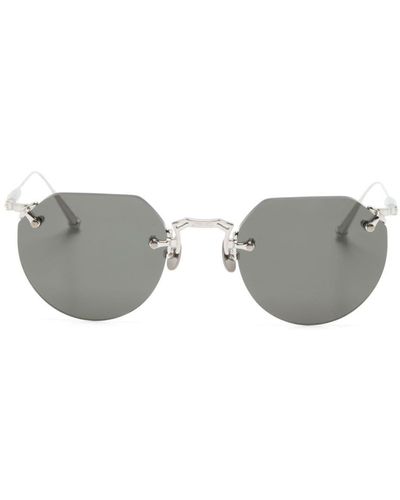 Matsuda Geometric-frame Rimless Sunglasses - Grey