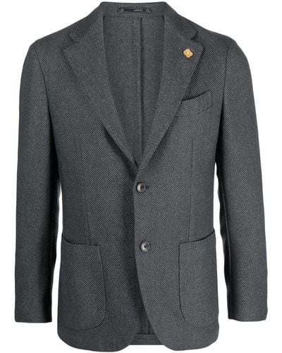 Lardini English Tweed Wool Jacket - Grey