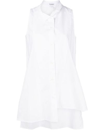 Loewe Hemd mit asymmetrischem Saum - Weiß