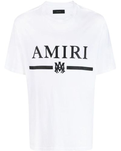 Amiri Logo-appliquéd Cotton-jersey T-shirt - White