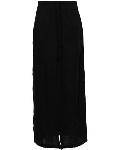 Thom Krom W Sk 83 Linen Maxi Skirt - Black
