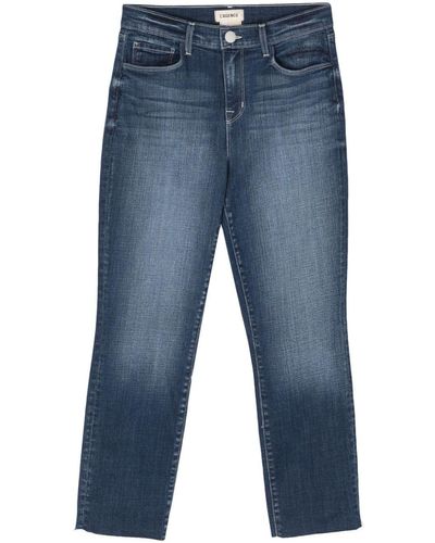 L'Agence Cropped Jeans - Blauw