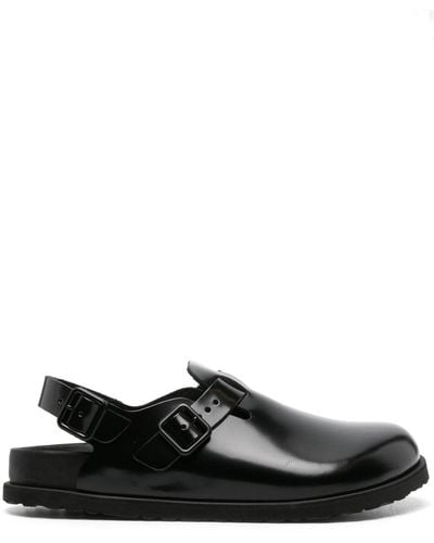 Birkenstock Tokio Patent-leather Sandals - Black