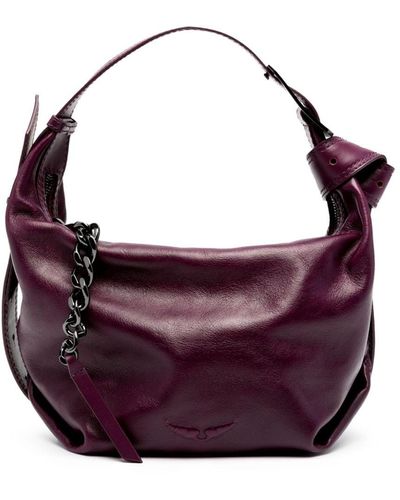 Zadig & Voltaire Le Cecilia Leather Tote Bag - Purple