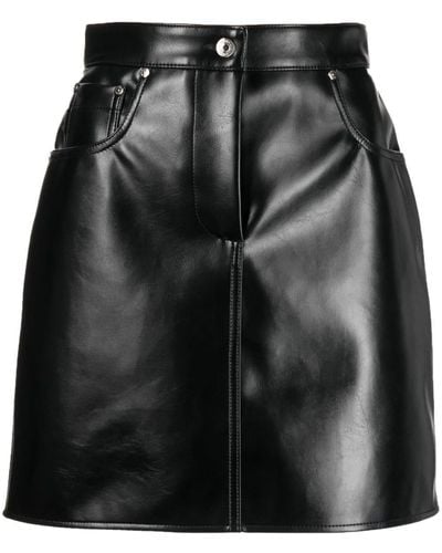 MSGM Minifalda de talle alto - Negro