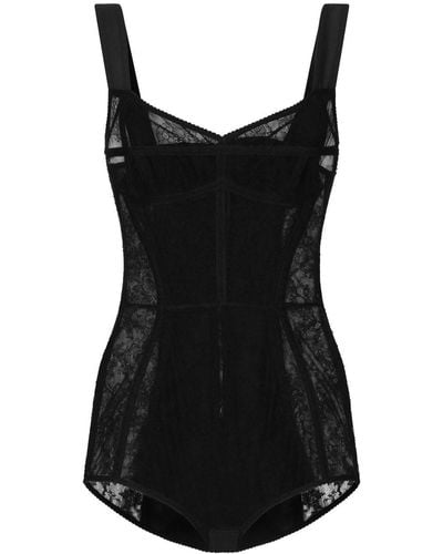 Dolce & Gabbana Body con escote corazón - Negro