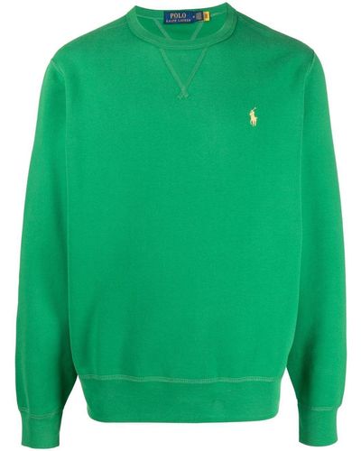Polo Ralph Lauren Crew Neck Long-sleeve Sweatshirt - Green