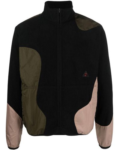 Perks And Mini Patched Zip-up Fleece Jacket - Black