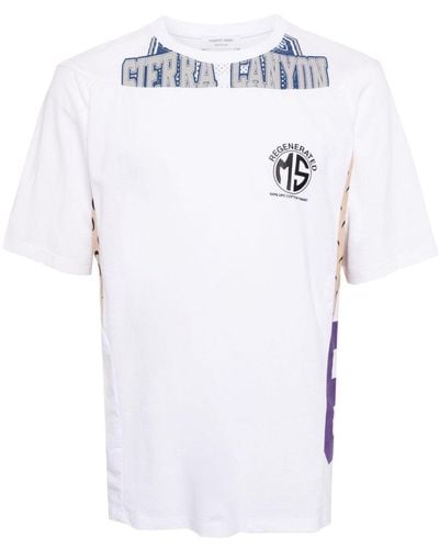 Marine Serre Regenerated cotton T-shirt - Weiß