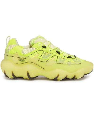 DIESEL S-prototype P1-low-top Sneakers With Rubber Overlay - Yellow