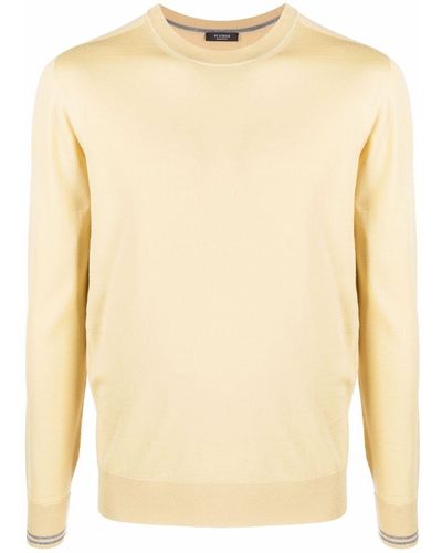 Peserico Sweater Met Ronde Hals - Geel