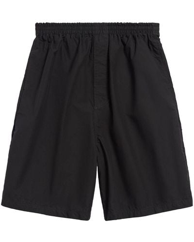 Balenciaga Hybrid Cotton Shorts - Black
