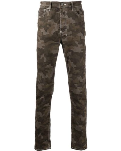 Ksubi Camouflage-print Skinny-cut Jeans - Green