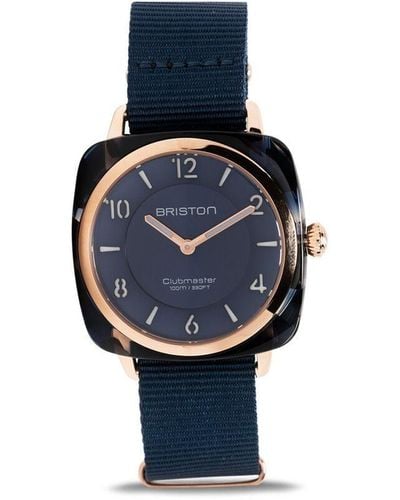 Briston Reloj Clubmaster Chic de 36mm - Azul