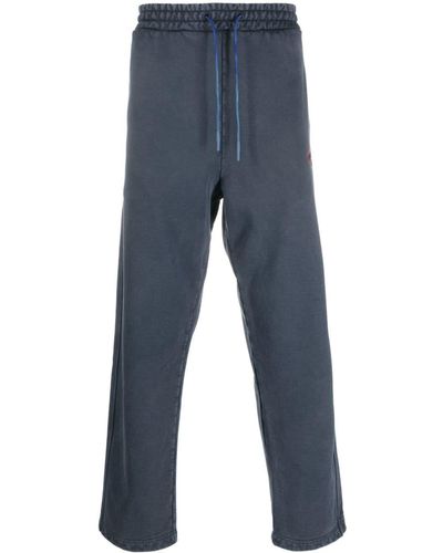 Missoni Pantalones de chándal con logo bordado - Azul