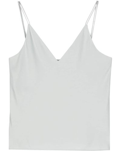 Calvin Klein Top con scollo a V - Bianco