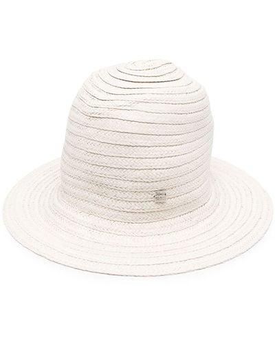 Totême Geflochtener Panama-Hut - Weiß