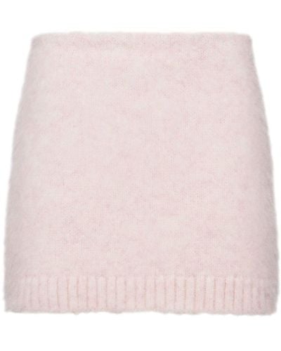 Prada Wool Mini Skirt - Pink