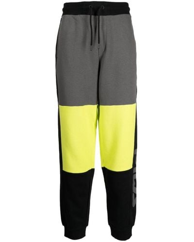 Fila Colour-block Drawstring Track Trousers - Yellow