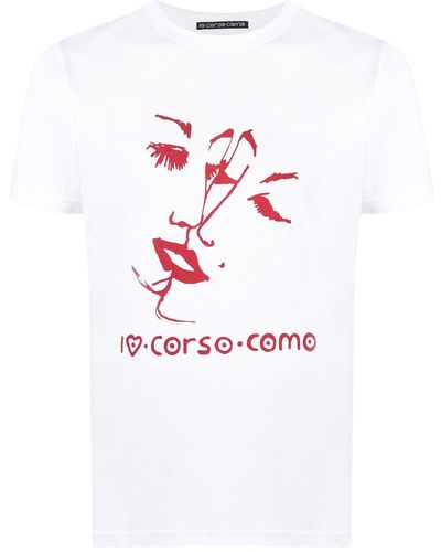 10 Corso Como T-shirt Met Print - Wit