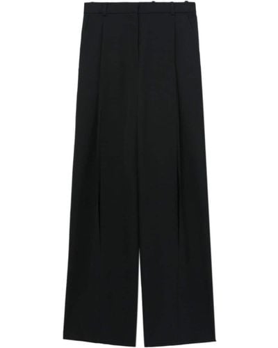 BOTTER Pleat-detail Wide-leg Trousers - Black
