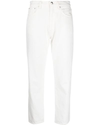 Totême Cropped Straight-leg Jeans - White