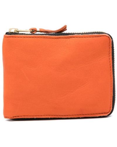 Comme des Garçons Rectangle-shape Leather Wallet - Orange