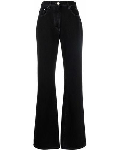 MSGM Embroidered Logo Trousers - Black
