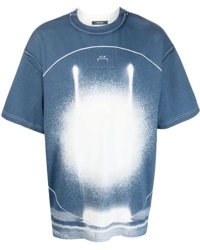A_COLD_WALL* Camiseta con estampado gráfico - Azul