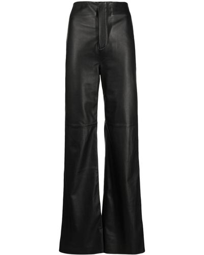 Manning Cartell Pantalon The Fearless en cuir - Noir