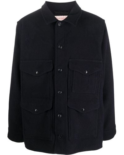 Filson Flap-pockets Wool Shirt Jacket - Black