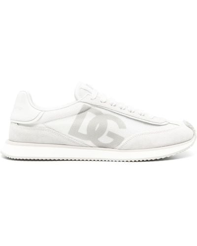 Dolce & Gabbana Zapatillas con logo estampado - Blanco