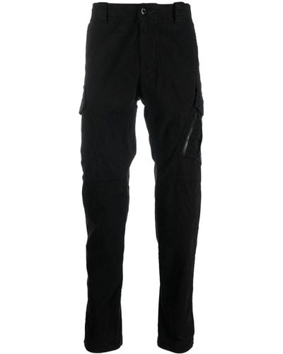 C.P. Company Ruched-effect Cargo Pants - Black
