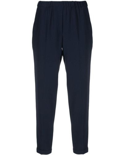 Antonelli High-waisted Cropped Pants - Blue