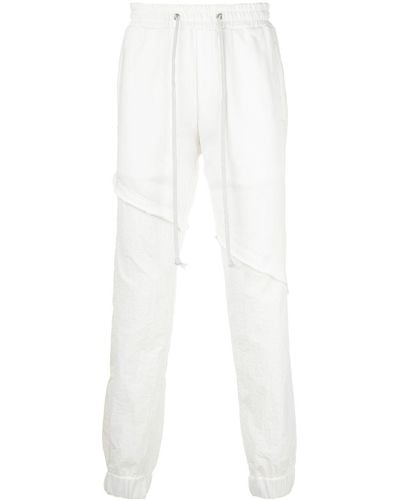 God's Masterful Children Terry Track Trousers - White