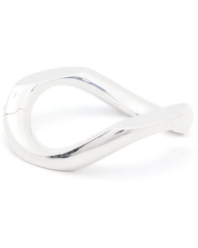 Annelise Michelson Déchaînée Silver Cuff Bracelet - White