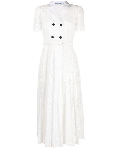 Self-Portrait Dresses - White