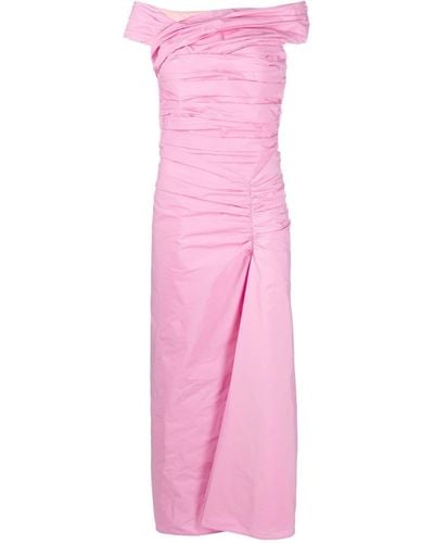 DSquared² Ruched Off-shoulder Dress - Pink