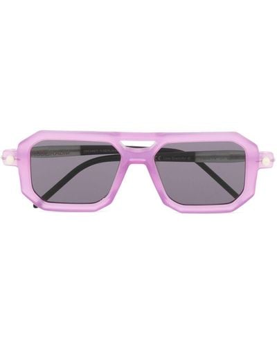 Kuboraum P8 Cy Geometric-frame Sunglasses - Purple