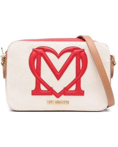 Love Moschino Embossed-logo Cross-body Bag - Pink