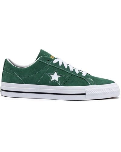 Converse Classic Star Patch Lace-up Trainers - Green