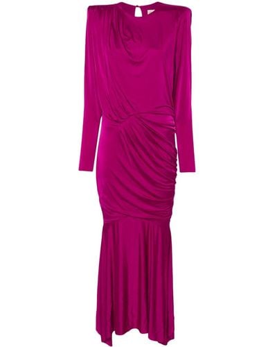 Alexandre Vauthier Kleid mit Falten - Pink